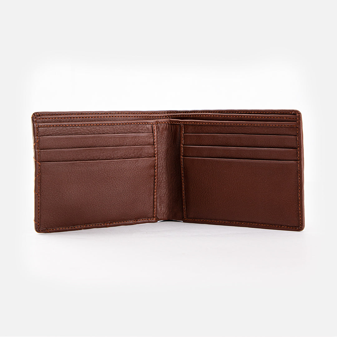 CARLO Bi-Fold Quadrat Leather Wallet