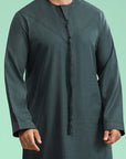 Classic Winter Kandura - Green Al Telal Gents Fashion