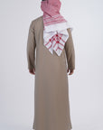 Formal Colored Winter Thobe| Qatari collar snap with regular sleeves