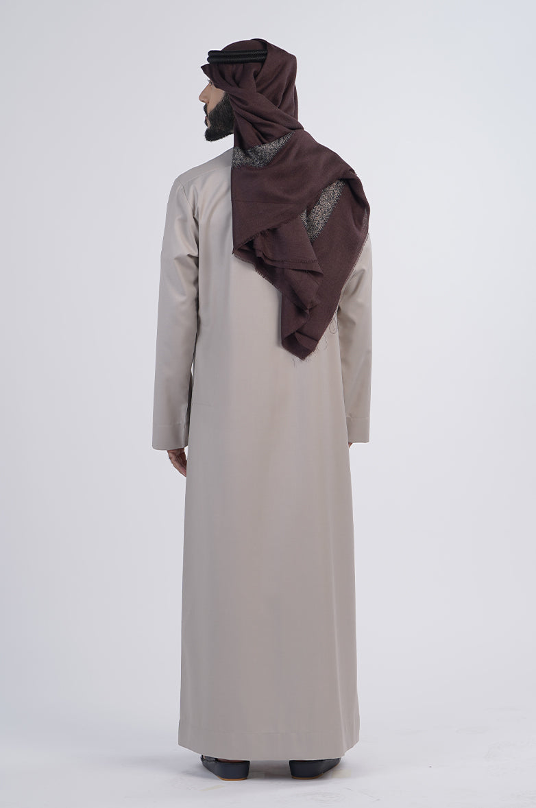 Formal Colored Winter Thobe Al Telal Gents Fashion