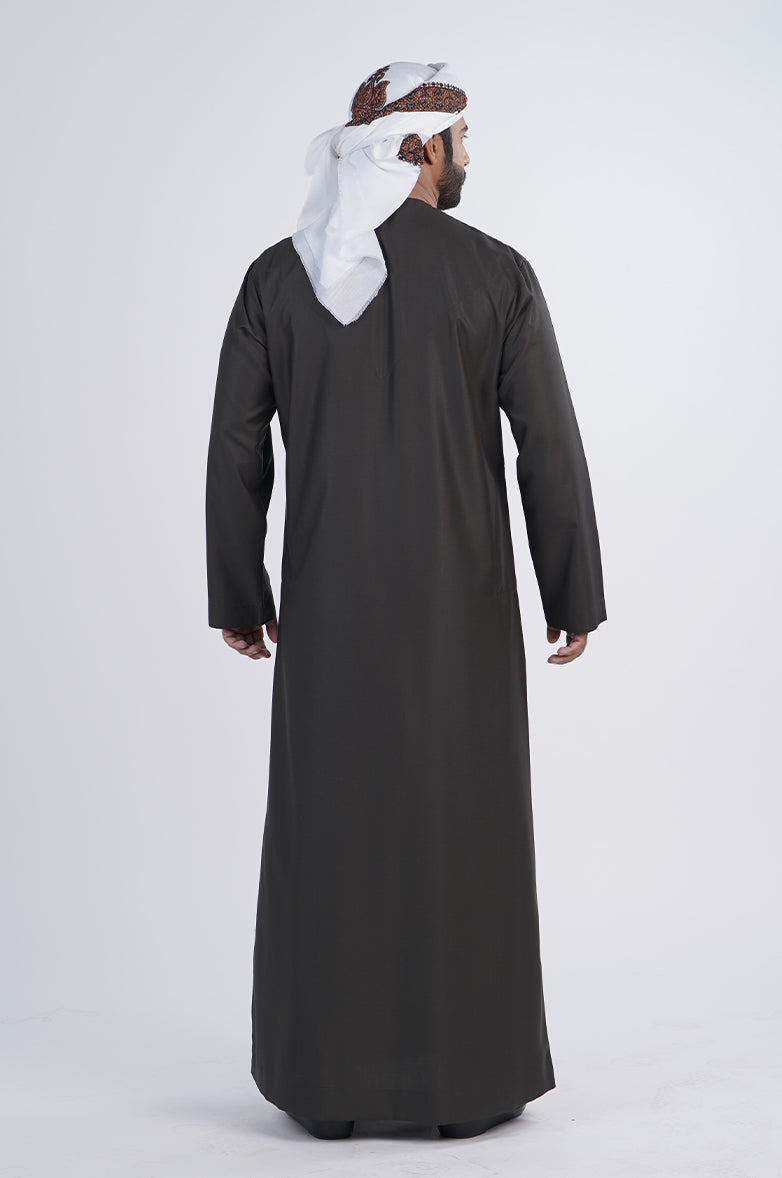 Emirati Kandura WUAAM - 1 Designer wear with embroidery Al Telal Gents Fashion