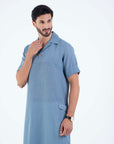 Denimy style Jallabiya - arabic mens summer wear jS24- 001