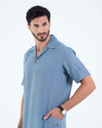 Denimy style Jallabiya - arabic mens summer wear jS24- 001