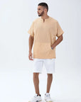 Gauzy Men's Summer Casual Cotton Top 003 Al Telal Gents Fashion