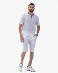 Elite Men's Linen Polo Shirt andTrouser Set Al Telal Gents Fashion