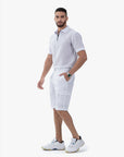 Elite Men's Linen Polo Shirt andTrouser Set