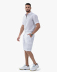 Elite Men's Linen Polo Shirt andTrouser Set Al Telal Gents Fashion