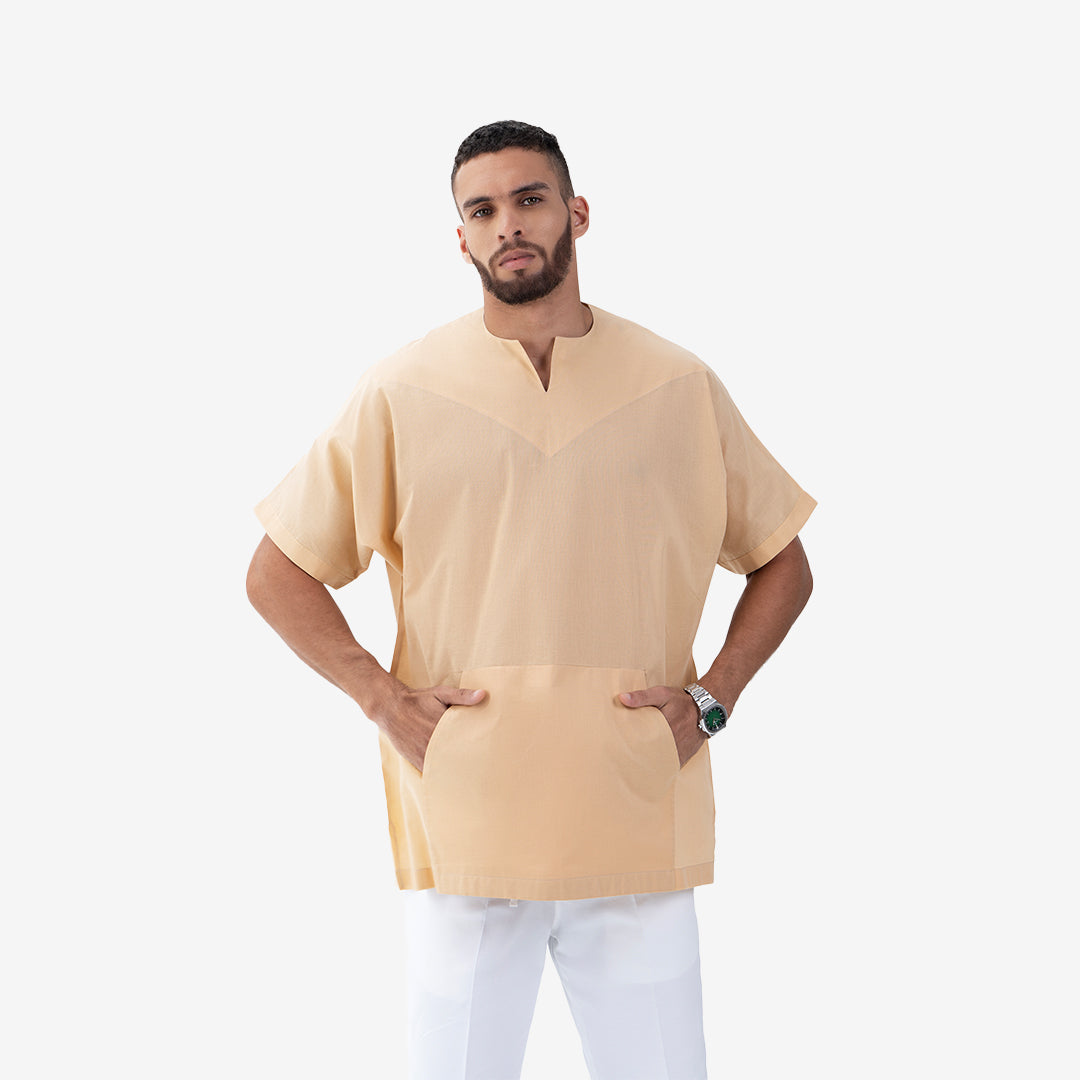 Gauzy Men's Summer Casual Cotton Top 003