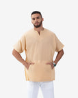 Gauzy Men's Summer Casual Cotton Top 003