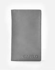 CARLO Bi-Fold Classic Long Leather Wallet