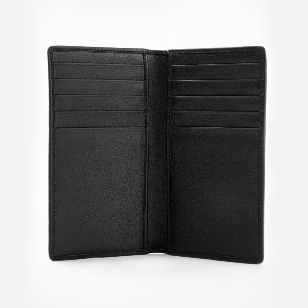 CARLO Bi-Fold Classic Long Leather Wallet