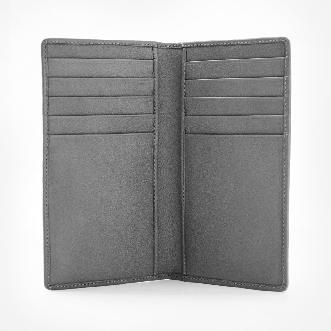 CARLO Bi-Fold Classic Long Leather Wallet