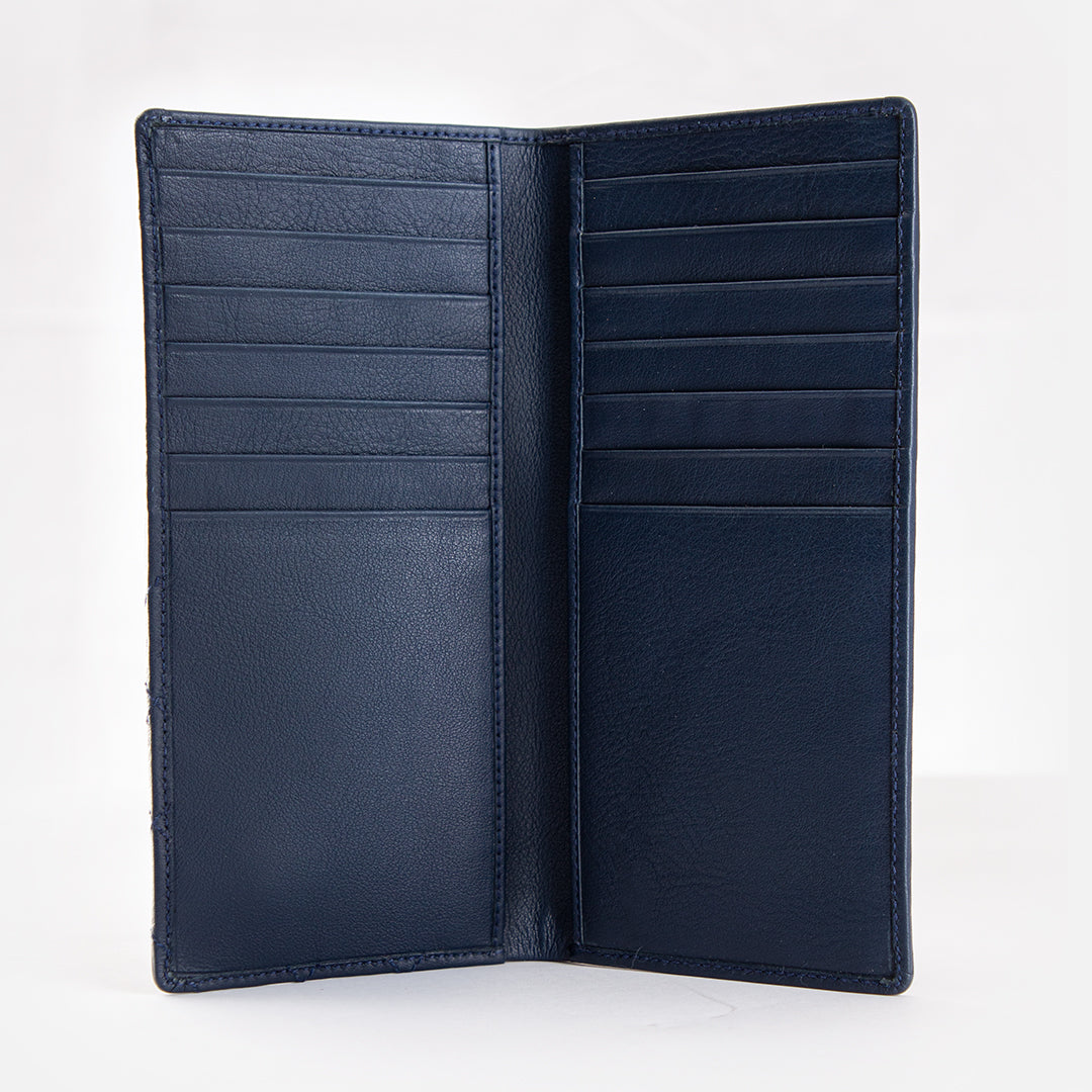 CARLO Bi-Fold Quadrat Long Leather Wallet