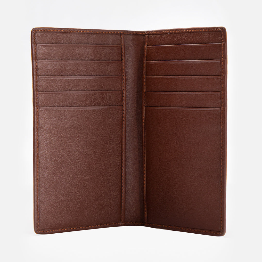 CARLO Bi-Fold Classic Long Leather Wallet