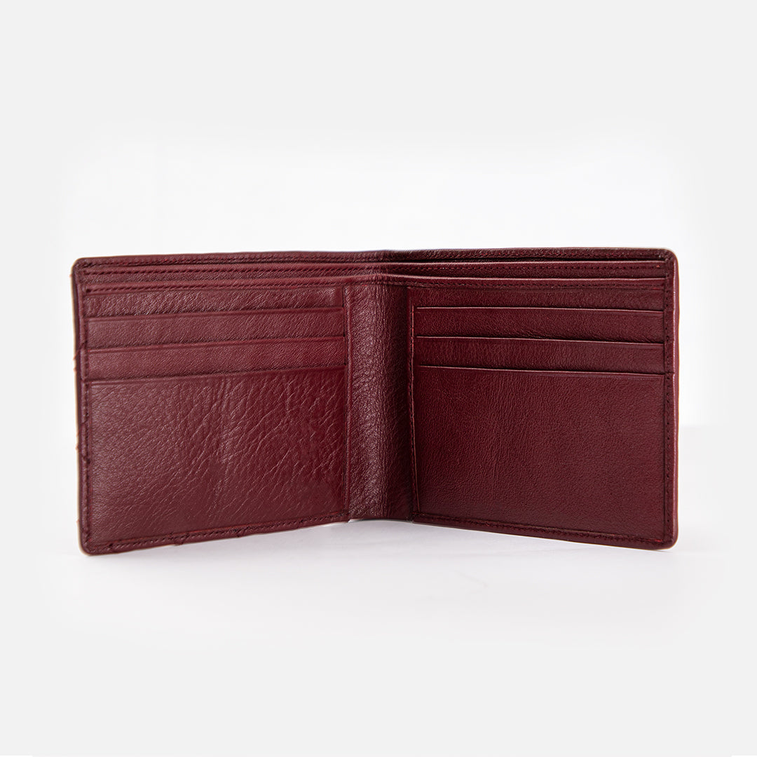 CARLO Bi-Fold Quadrat Leather Wallet