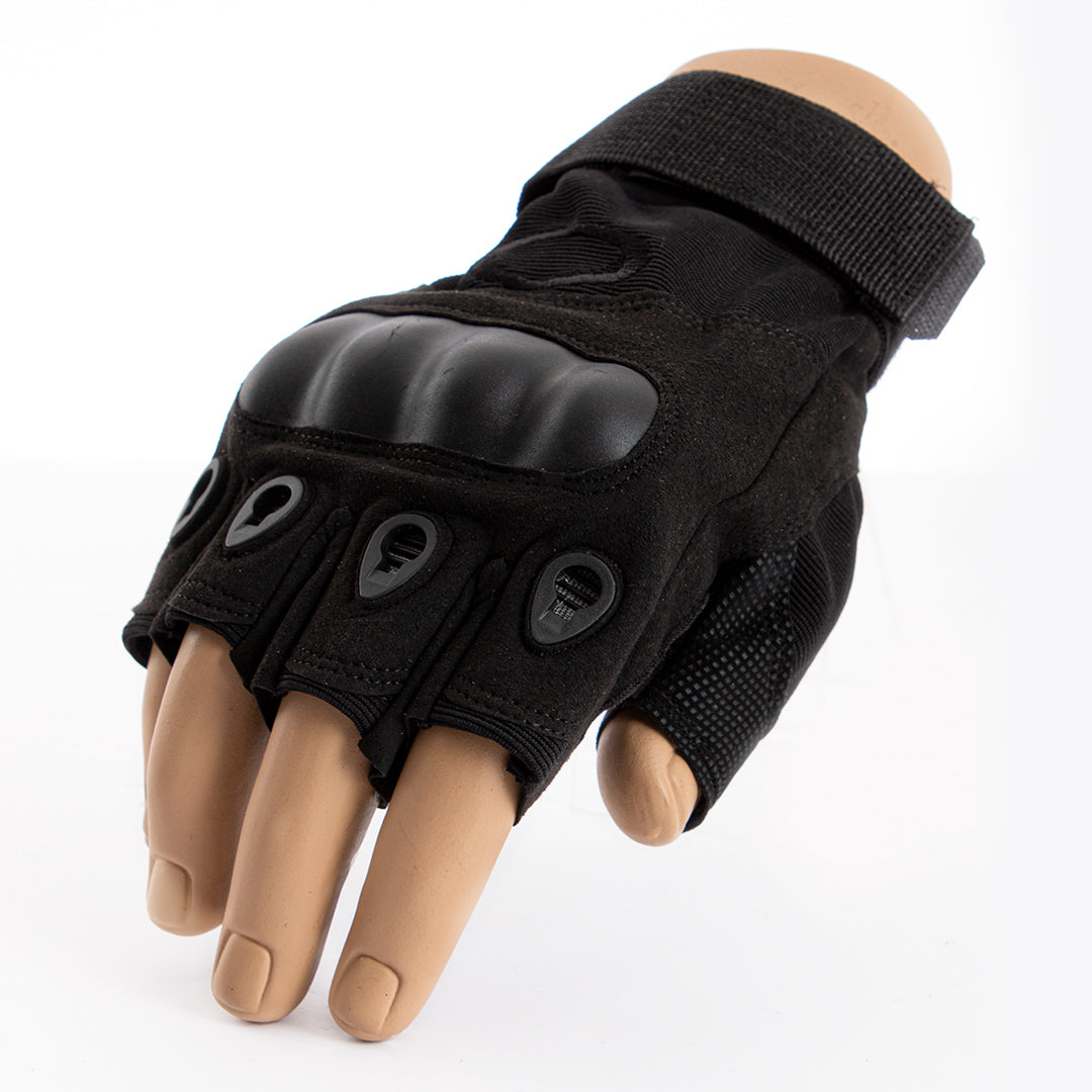 Tactical Pilot Fingerless Gloves