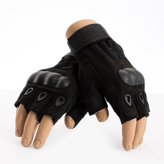 Tactical Pilot Fingerless Gloves